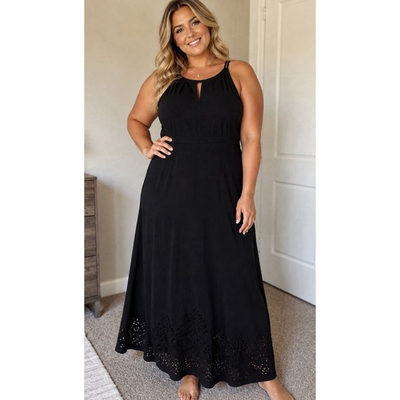 Worthington Industries Dresses & Skirts - Woman's Worthington Sleeveless Black Maxi Dress Size Large